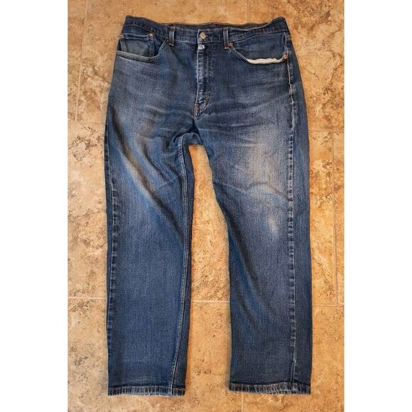 Levis 505 Jeans Mens Size 36x30(See Pics)Blue Regular Fit Mid Rise Straight - Picture 1 of 16